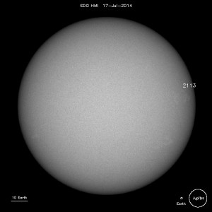 Sunspot Activity 7-7-14