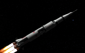 Saturn V built in KSP