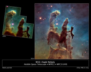 New Hubble Image of M16 - Eagle Nebula