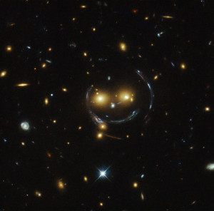 Smiley Faced Galaxy Cluster